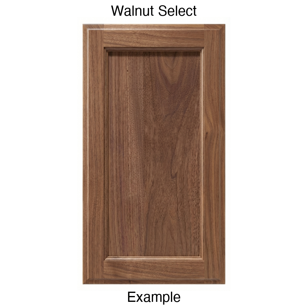 Adobe Recessed Panel Cabinet Door in Walnut Select