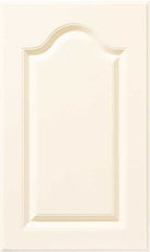 Arched raised panel thermofoil cabinet door