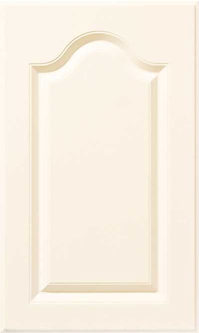Arched raised panel thermofoil cabinet door
