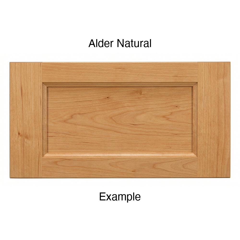 Alpine Drawer Front, 5-Piece, in Alder Natural