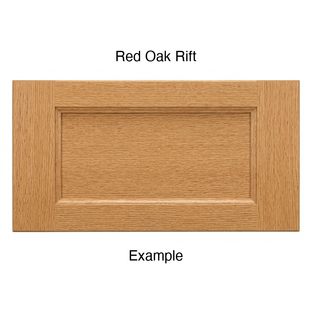 Alpine Drawer Front, 5-Piece, in Red Oak Rift