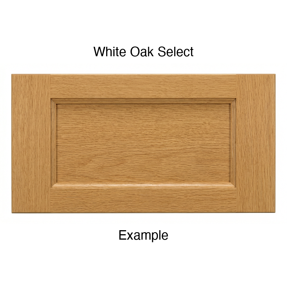 Alpine Drawer Front, 5-Piece, in White Oak Select