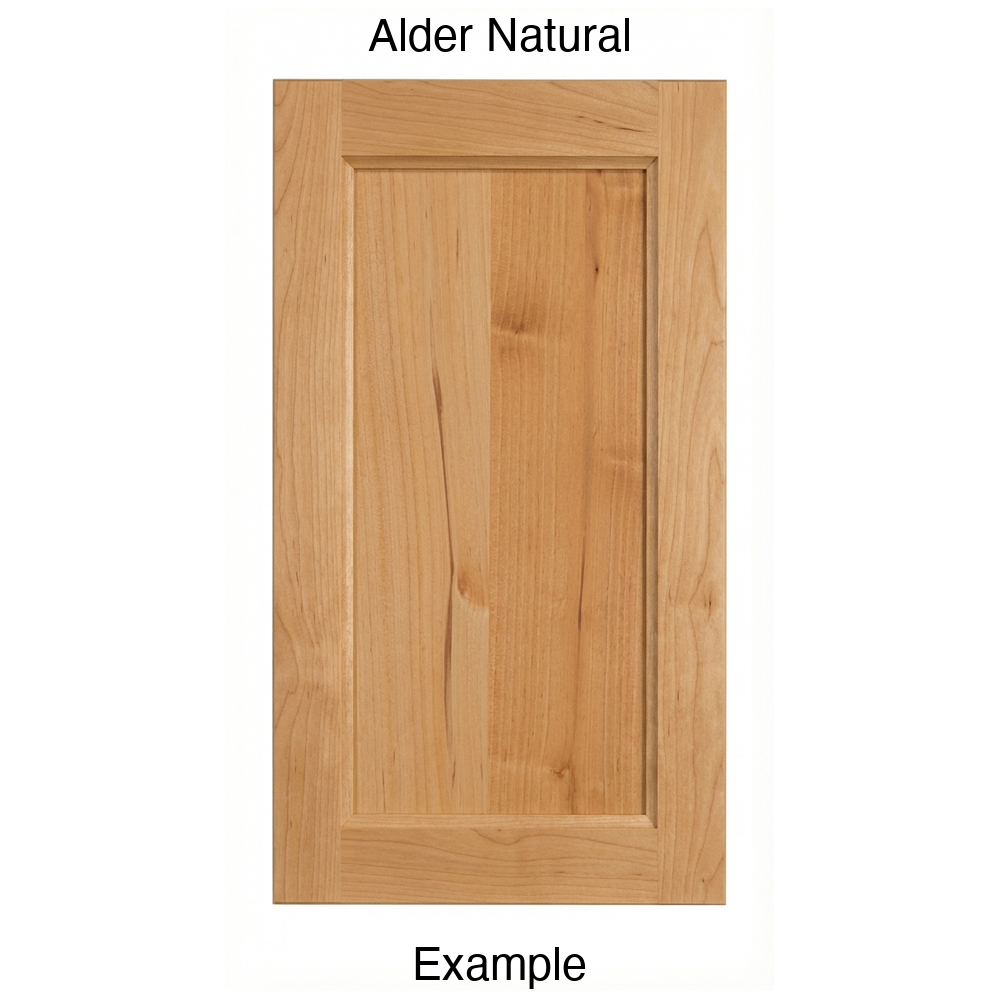 Alpine Recessed Panel Cabinet Door in Alder Natural