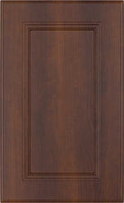 Thermofoil cabinet door with recessed panel