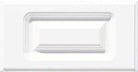 Rounded corner raised panel thermofoil drawer front