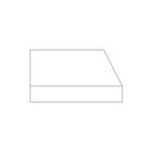 Cutaway detail of Aries flat panel cabinet door