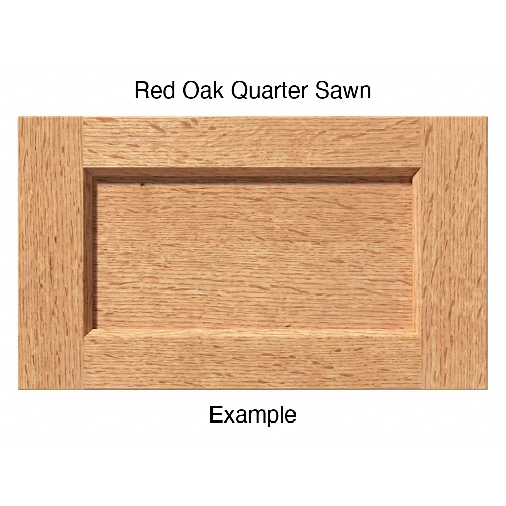 Artesia Drawer Front, 5-Piece, in Red Oak Quarter Sawn