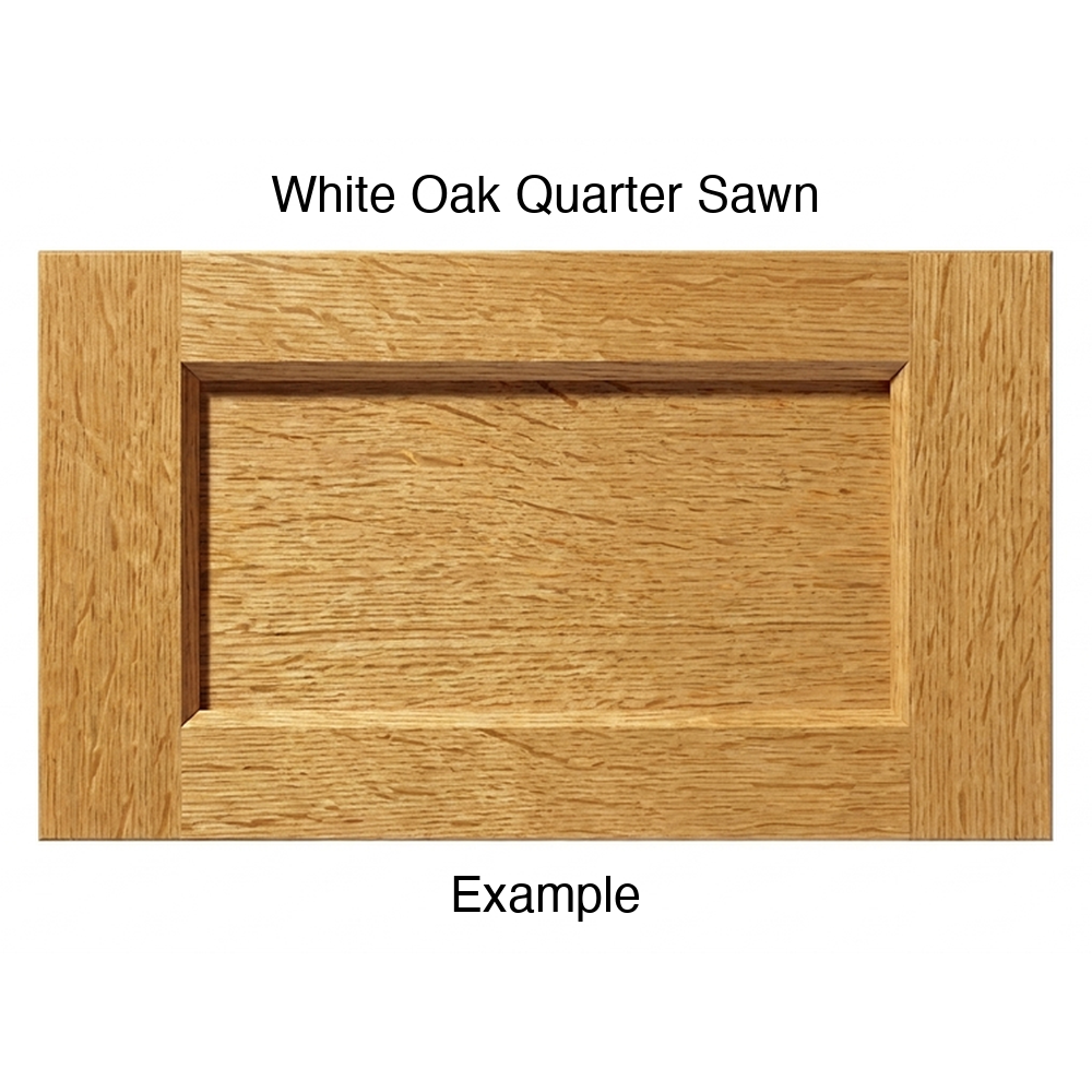 Artesia Drawer Front, 5-Piece, in White Oak Quarter Sawn