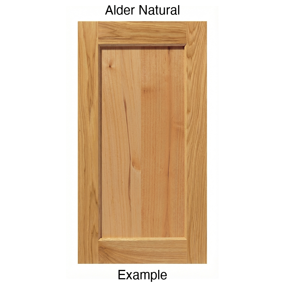 Artesia Recessed Panel Cabinet Door in Alder Natural