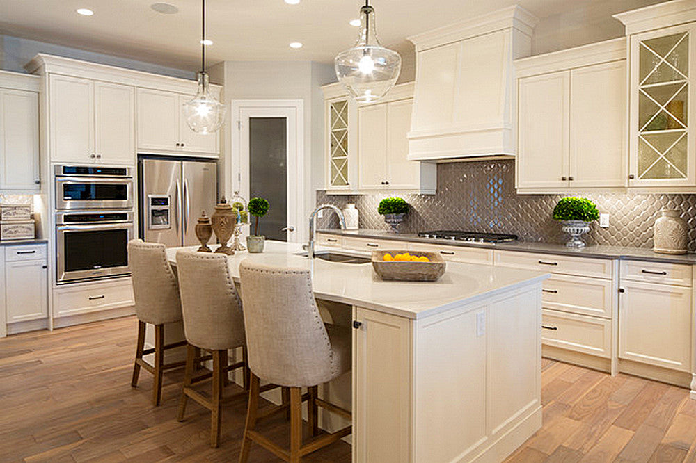 Artesian beveled shaker cabinets in a remodeled kitchen