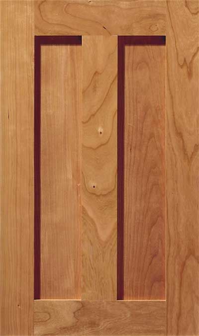 Auburn cabinet door with center stile 
