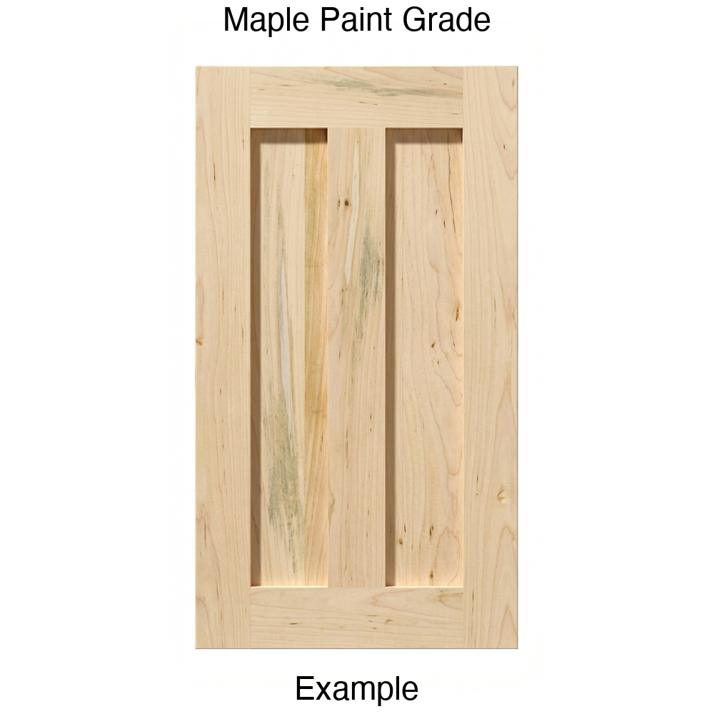 Auburn Recessed Panel Cabinet Door in Maple Paint Grade
