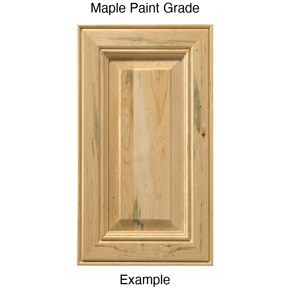 Brighton Raised Panel Cabinet Door in Maple Paint Grade