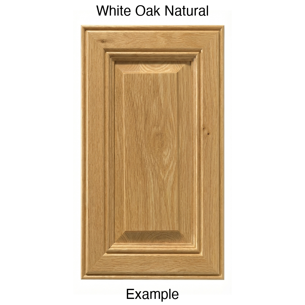 Brighton Raised Panel Cabinet Door in White Oak Natural