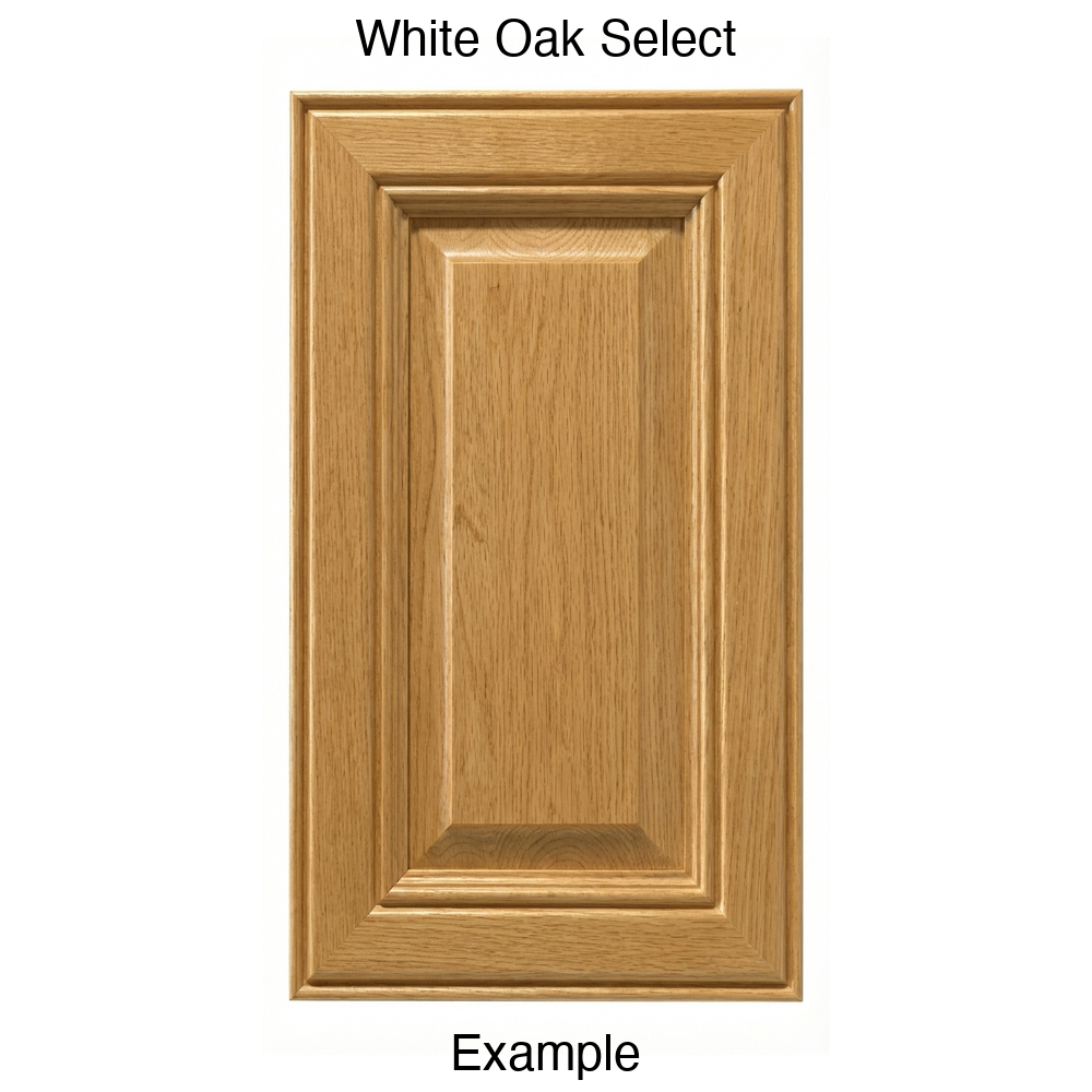 Brighton Raised Panel Cabinet Door in White Oak Select