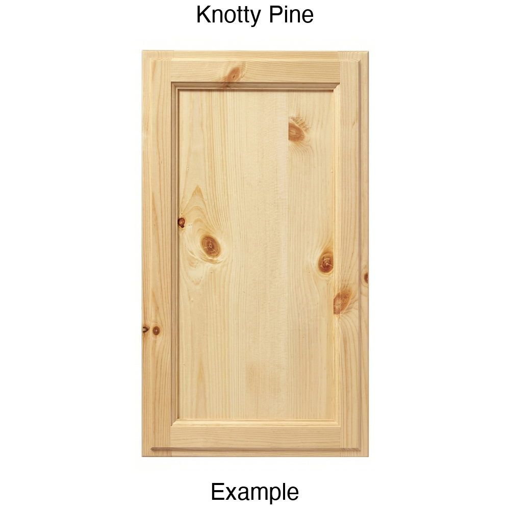 Bronco Recessed Panel Cabinet Door in Knotty Pine