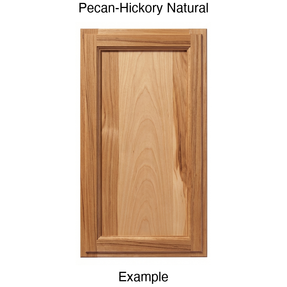 Bronco Recessed Panel Cabinet Door in Pecan-Hickory Natural