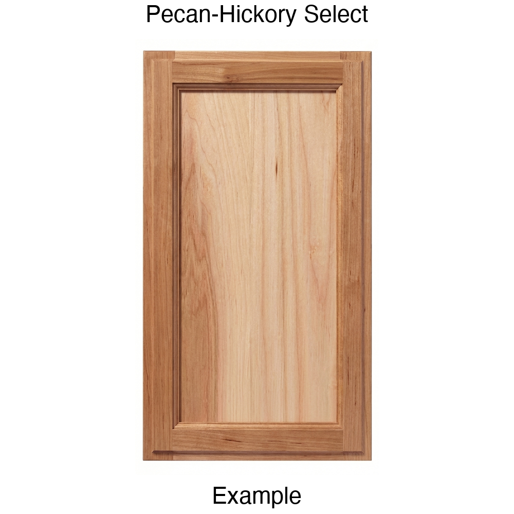 Bronco Recessed Panel Cabinet Door in Pecan-Hickory Select