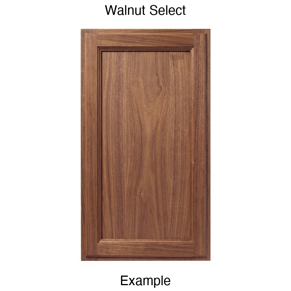 Bronco Recessed Panel Cabinet Door in Walnut Select