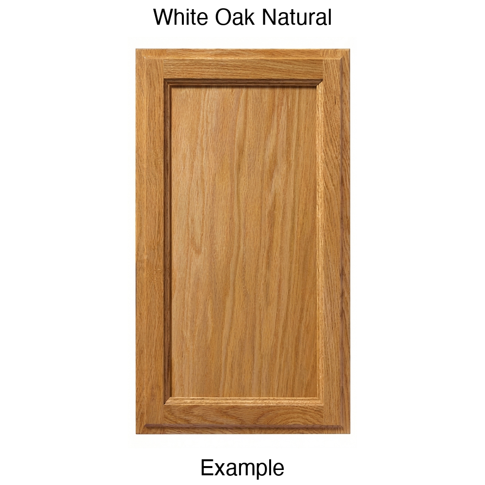 Bronco Recessed Panel Cabinet Door in White Oak Natural