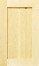 Camden shaker style door with beadboard  inset panel