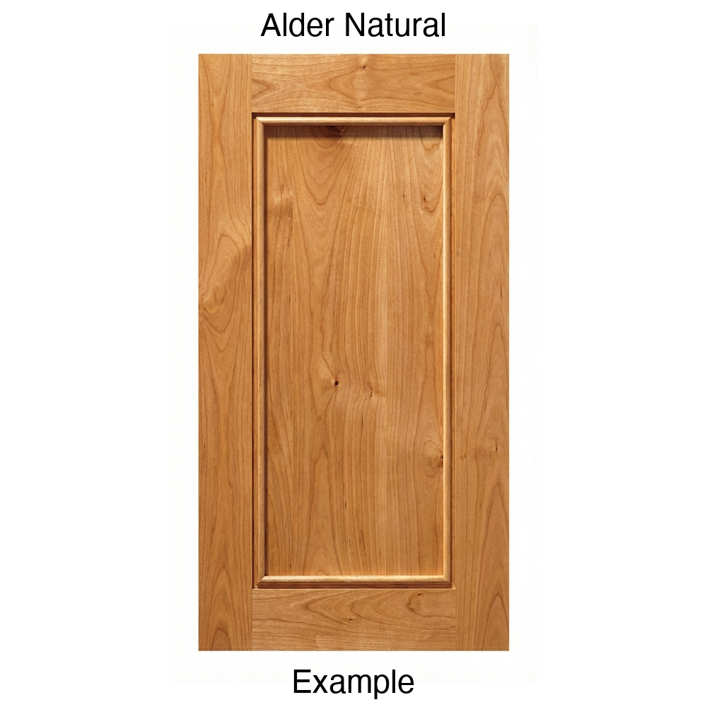 Cascade Recessed Panel Cabinet Door in Alder Natural