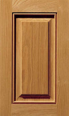 Chesapeake raised panel cabinet door with applied inner edge molding detail