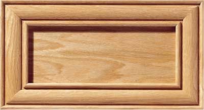The Connecticut recessed panel cabinet drawer front with mitered and routed frame