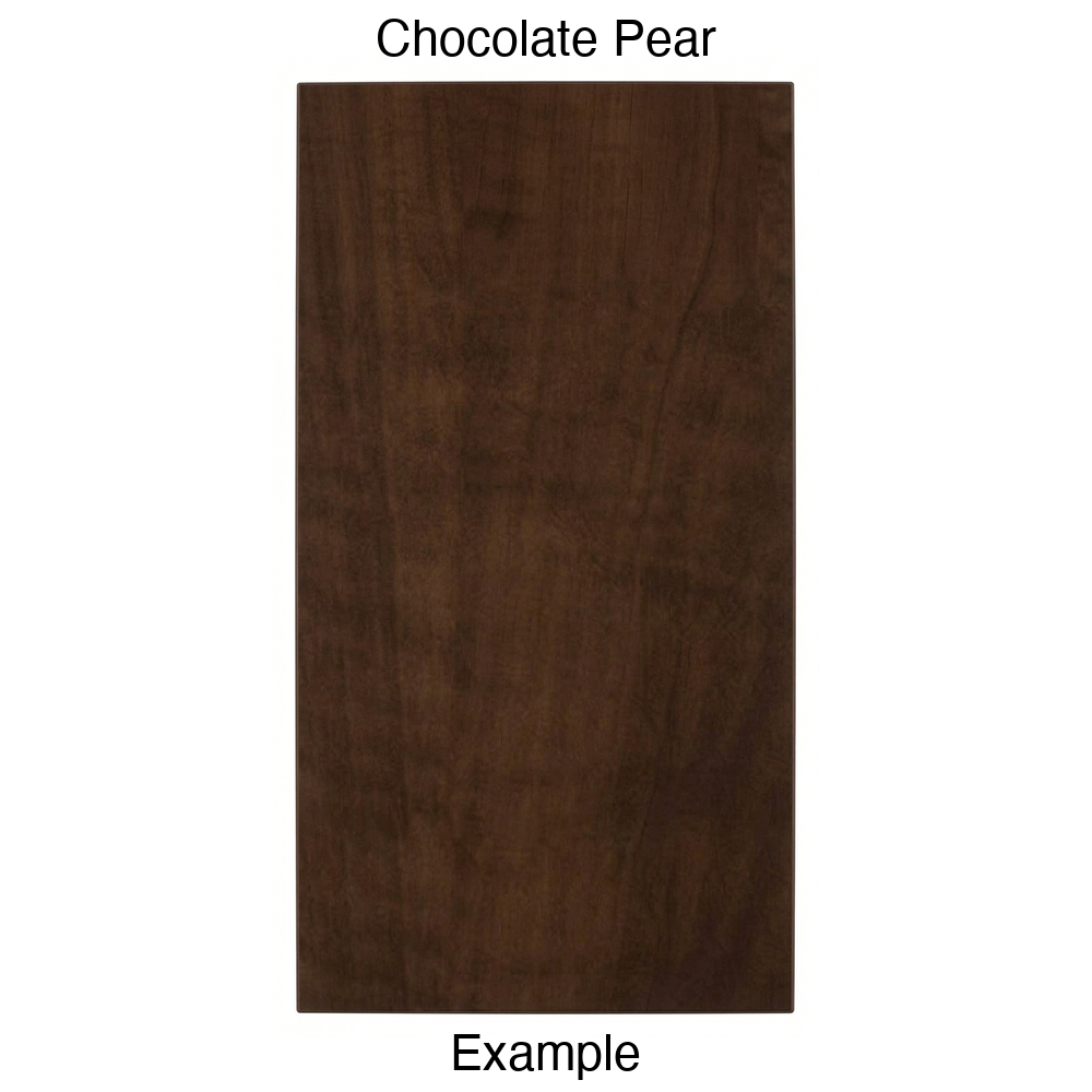 DBQ Slab Thermofoil Cabinet Door (Tacoma Style) in Chocolate Pear