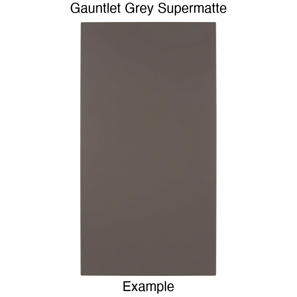 DBQ Slab Thermofoil Cabinet Door (Tacoma Style) in Gauntlet Grey Supermatte