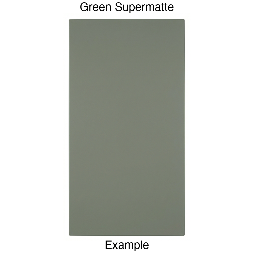 DBQ Slab Thermofoil Cabinet Door (Tacoma Style) in Green Supermatte