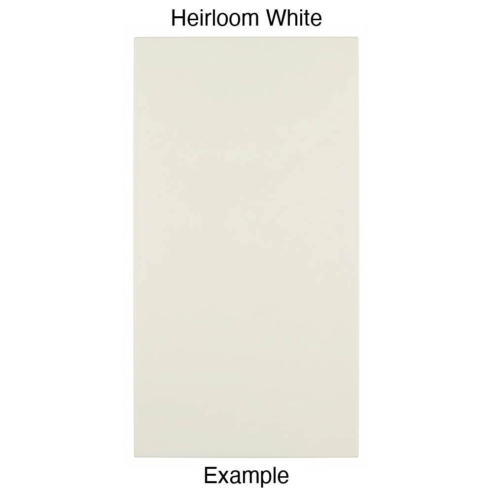 DBQ Slab Thermofoil Cabinet Door (Tacoma Style) in Heirloom White