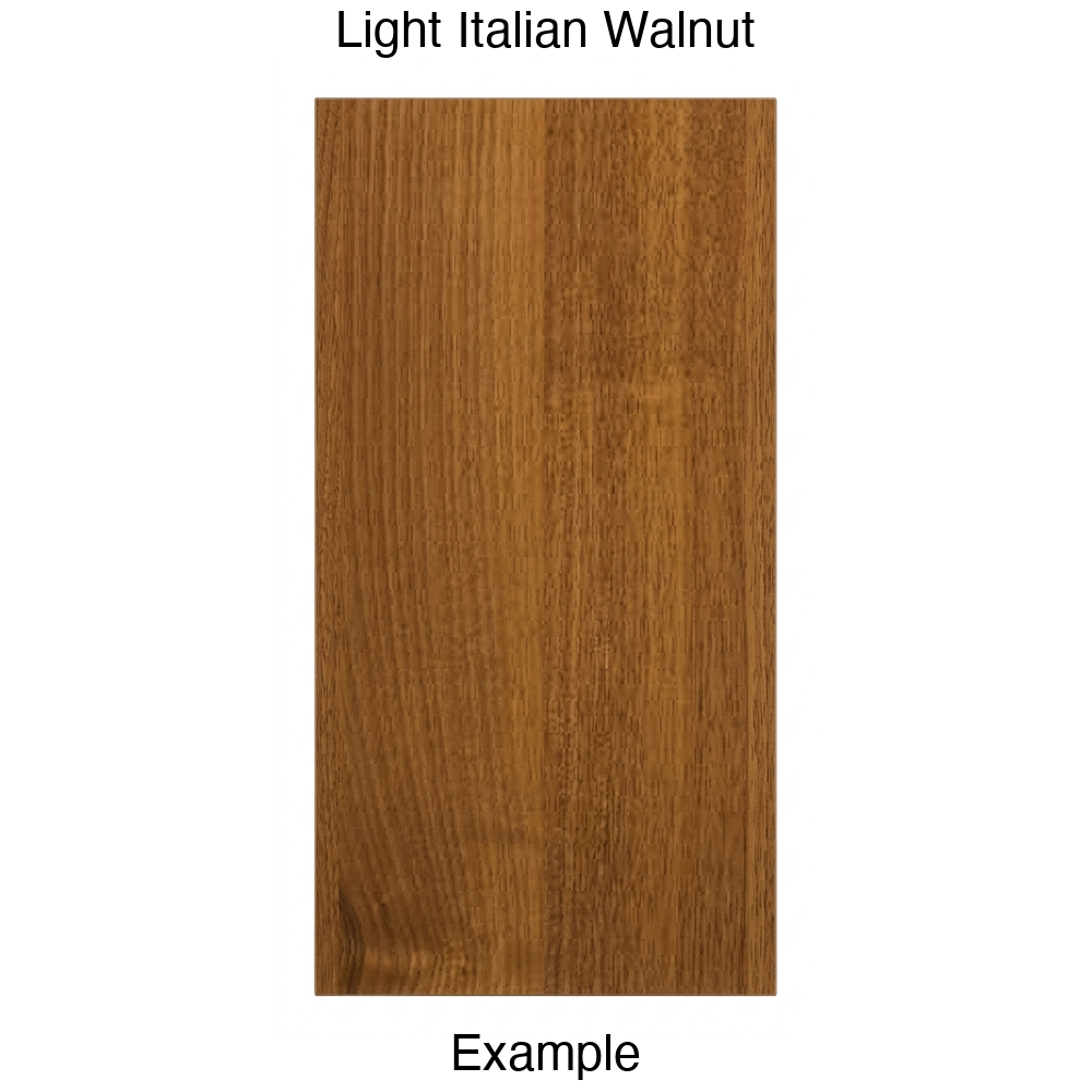 DBQ Slab Thermofoil Cabinet Door (Tacoma Style) in Light Italian Walnut