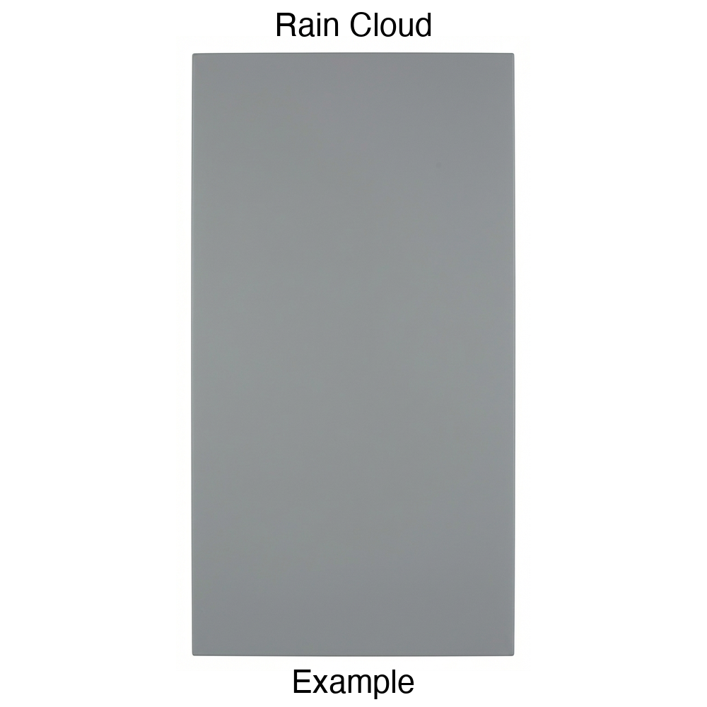 DBQ Slab Thermofoil Cabinet Door (Tacoma Style) in Rain Cloud