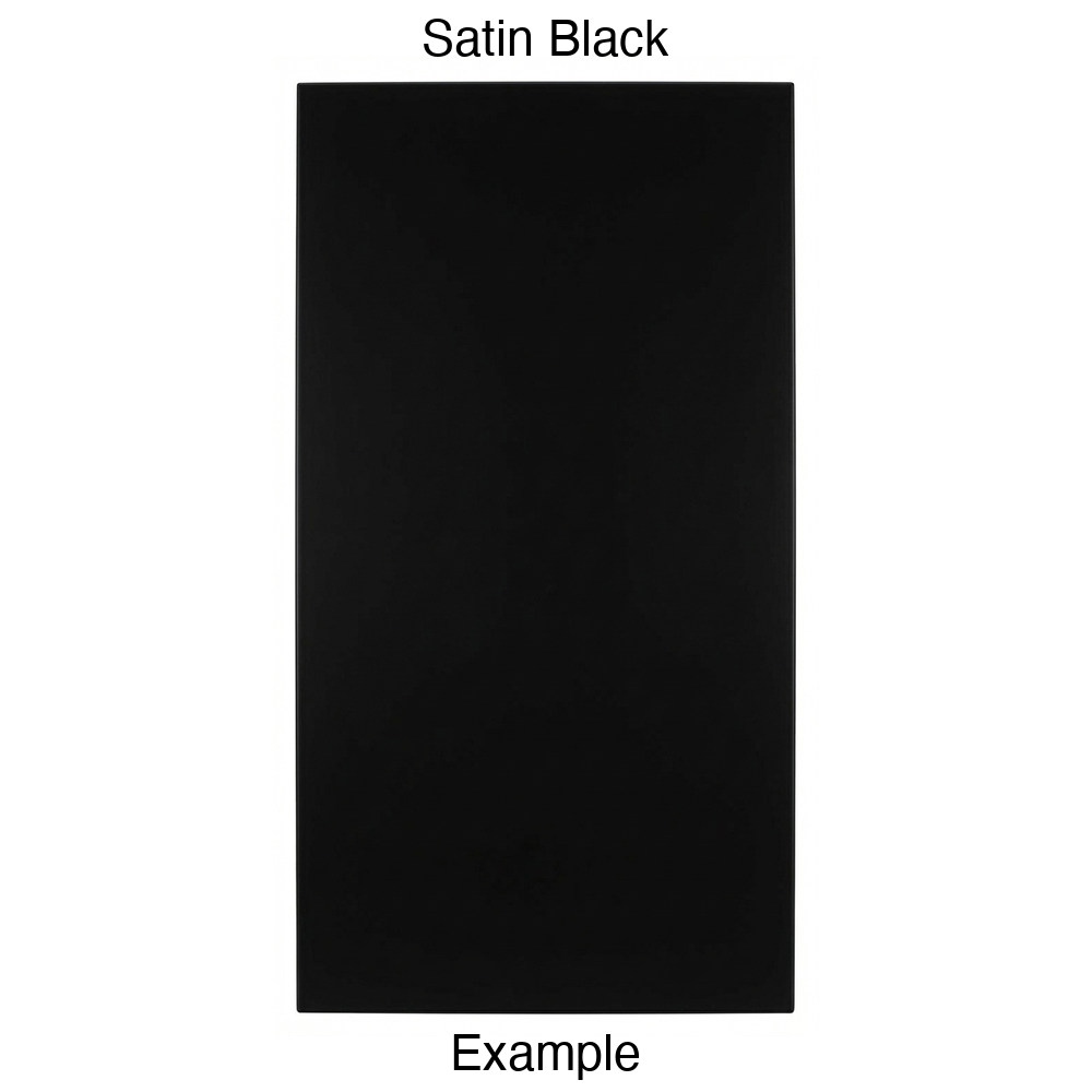 DBQ Slab Thermofoil Cabinet Door (Tacoma Style) in Satin Black
