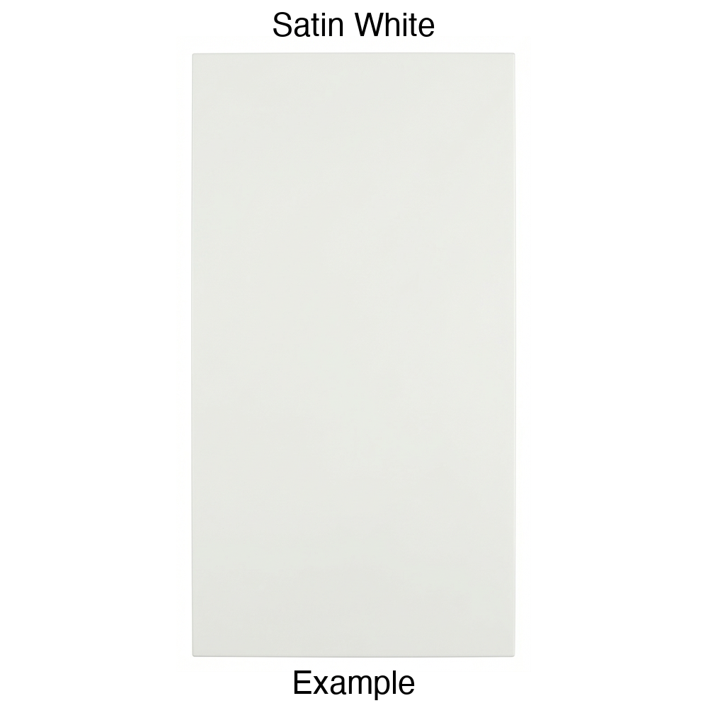 DBQ Slab Thermofoil Cabinet Door (Tacoma Style) in Satin White