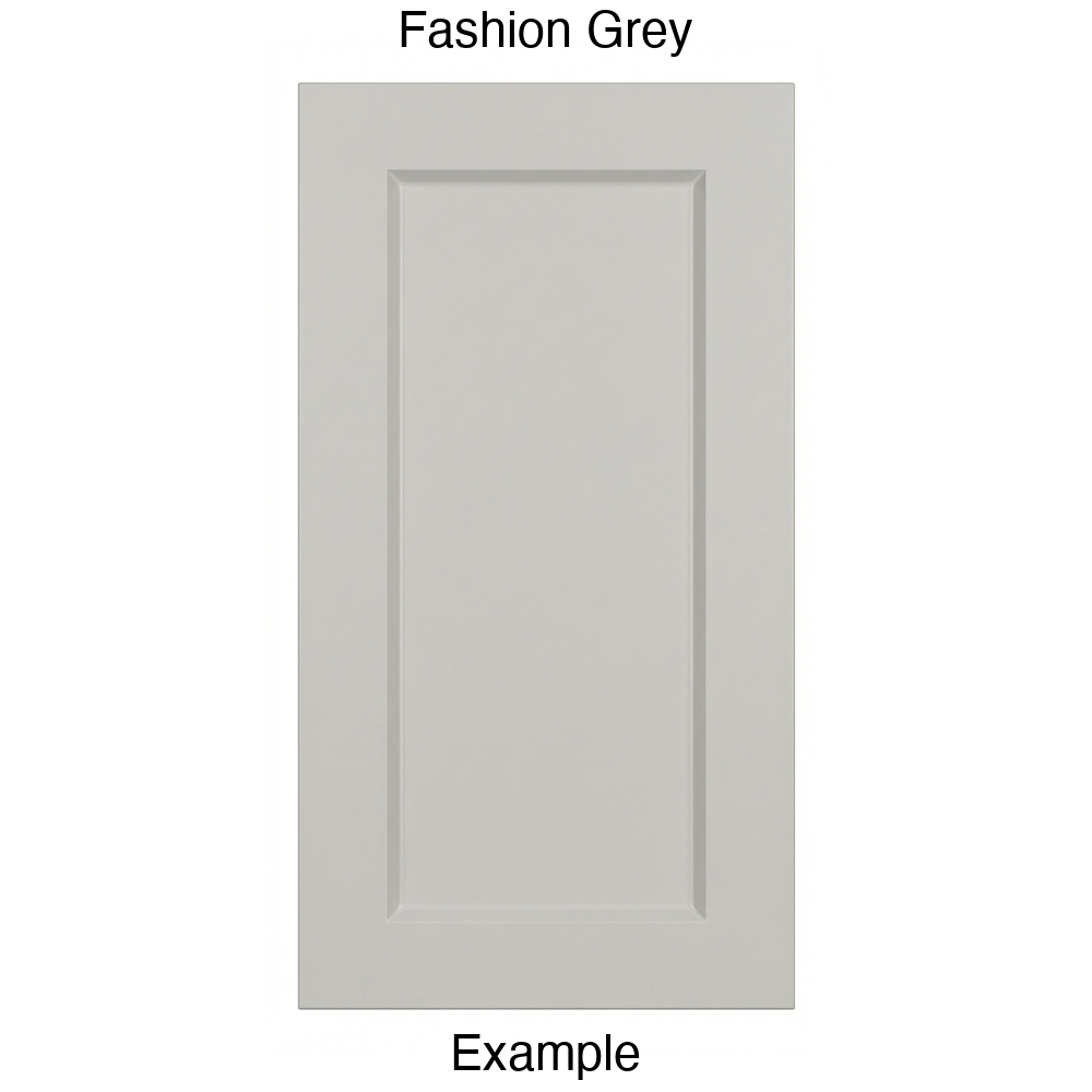 DR1 Recessed Panel Thermofoil Cabinet Door (Artesia Style) in Fashion Grey