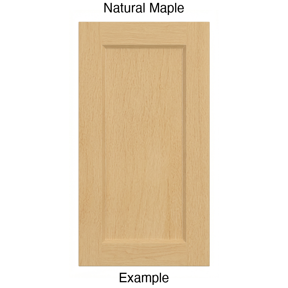 DR1 Recessed Panel Thermofoil Cabinet Door (Artesia Style) in Natural Maple