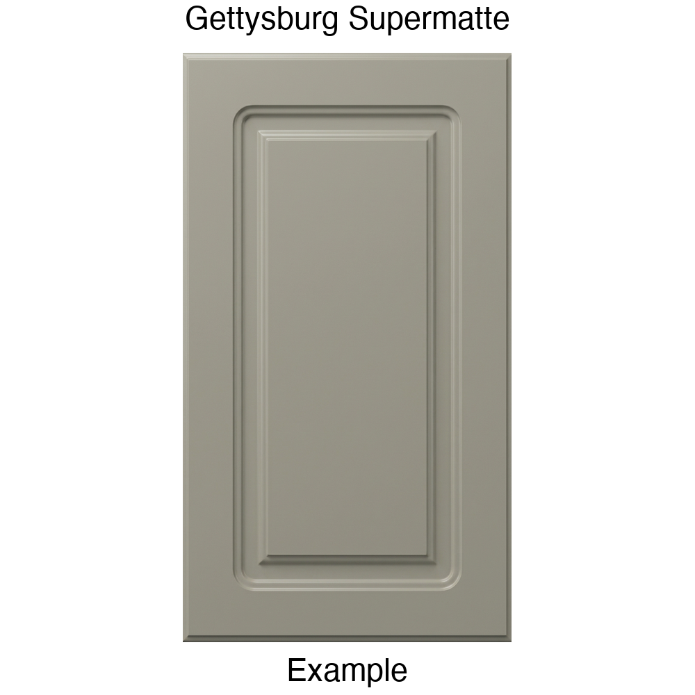 DR8 Raised Panel Thermofoil Cabinet Door in Gettysburg Supermatte