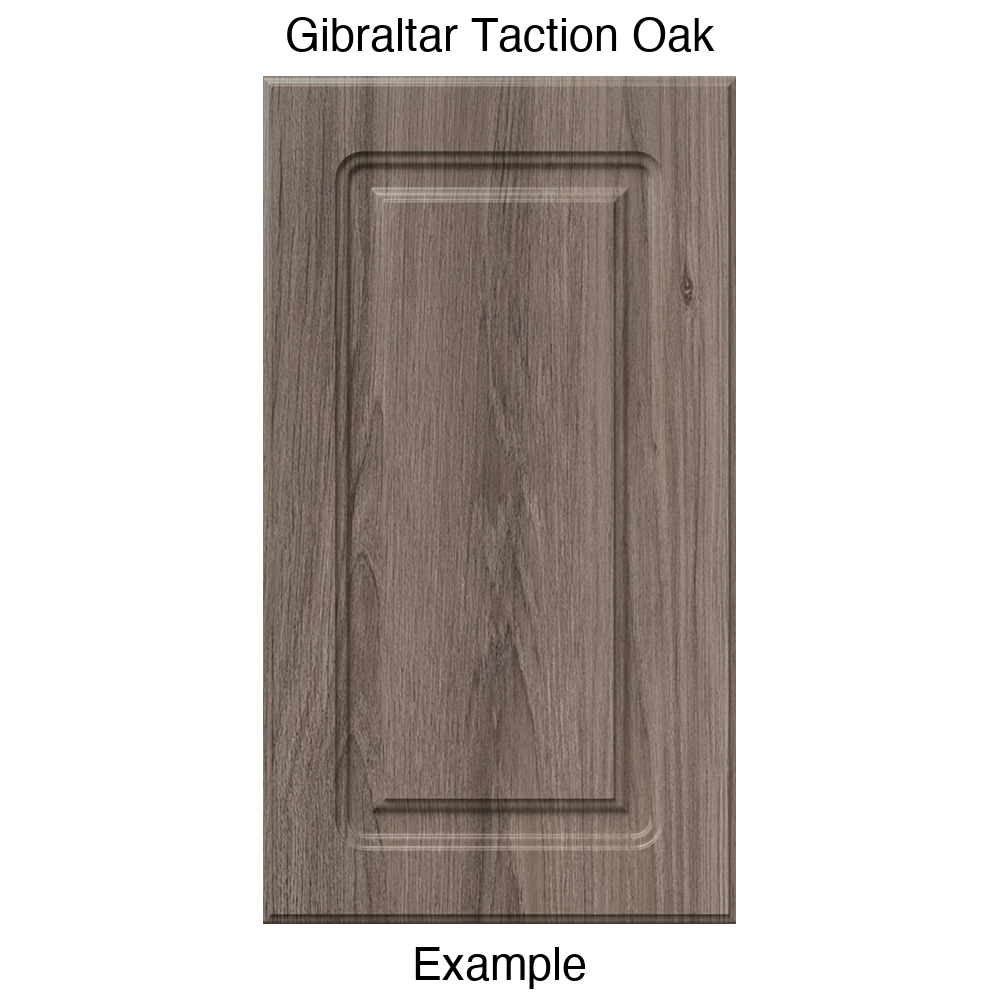 DR8 Raised Panel Thermofoil Cabinet Door in Gibraltar Taction Oak