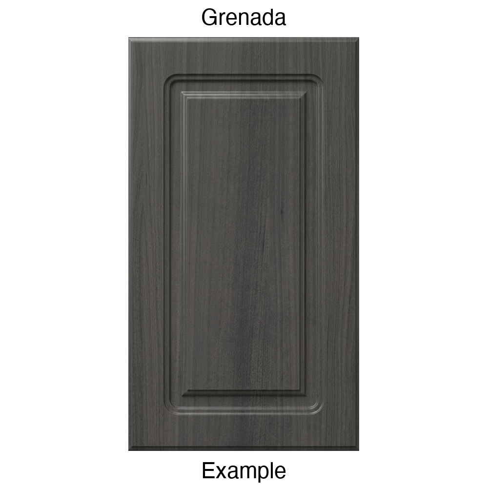 DR8 Raised Panel Thermofoil Cabinet Door in Grenada