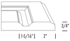  Side profile of DR31 RTF drawer front 