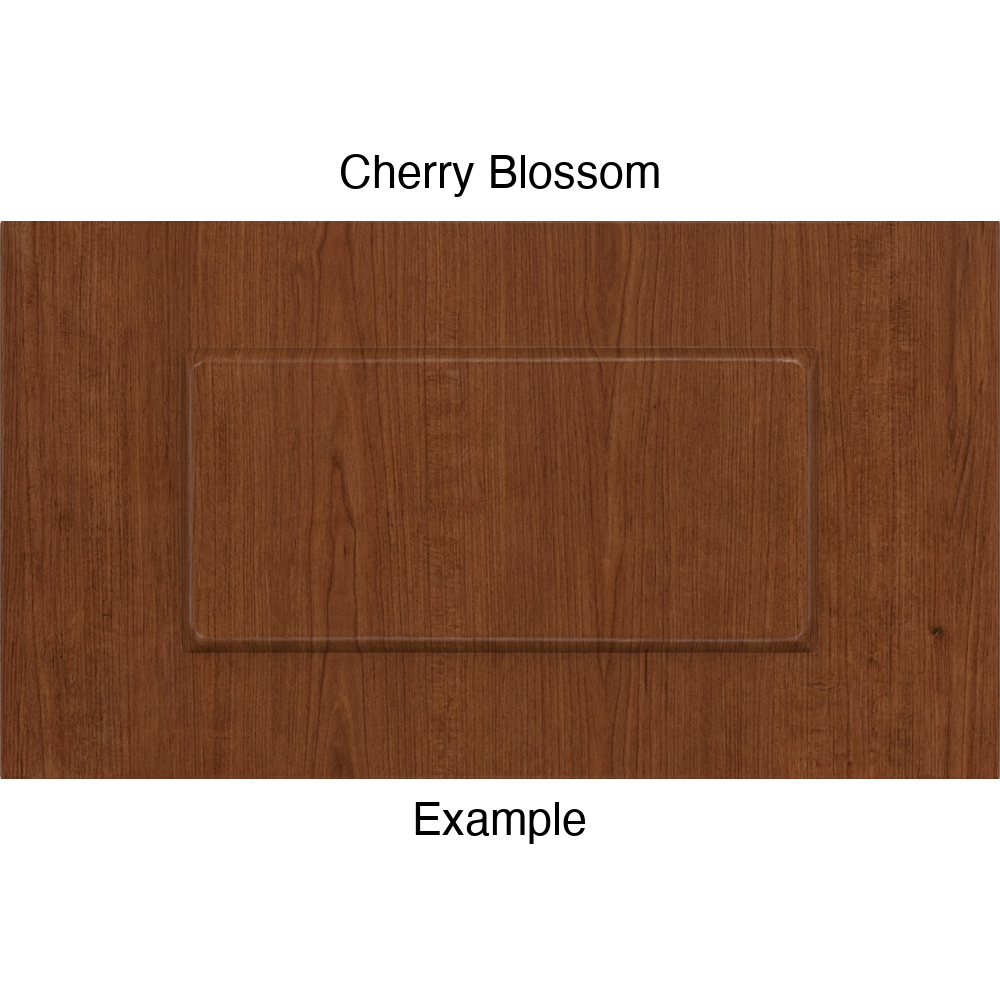 DSS218 Thermofoil Drawer Front (Shallow Shaker Style), Routed, in Cherry Blossom