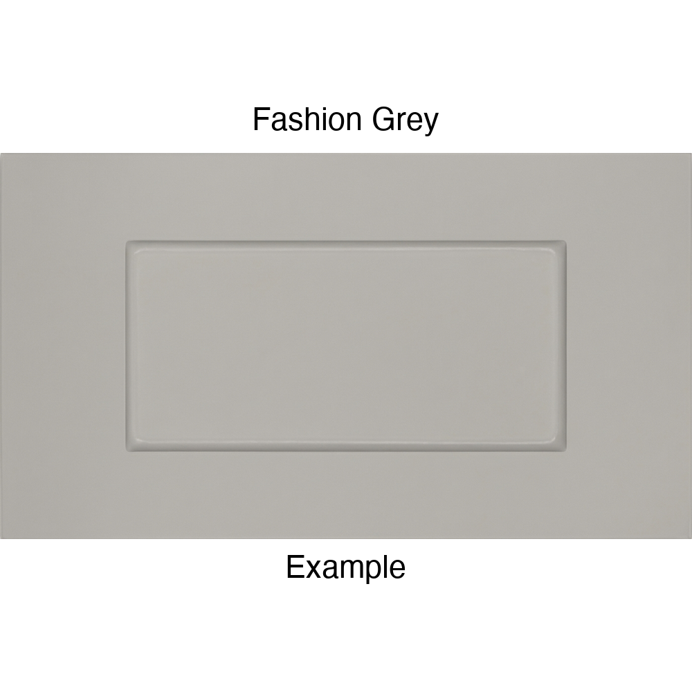 DSS218 Thermofoil Drawer Front (Shallow Shaker Style), Routed, in Fashion Grey