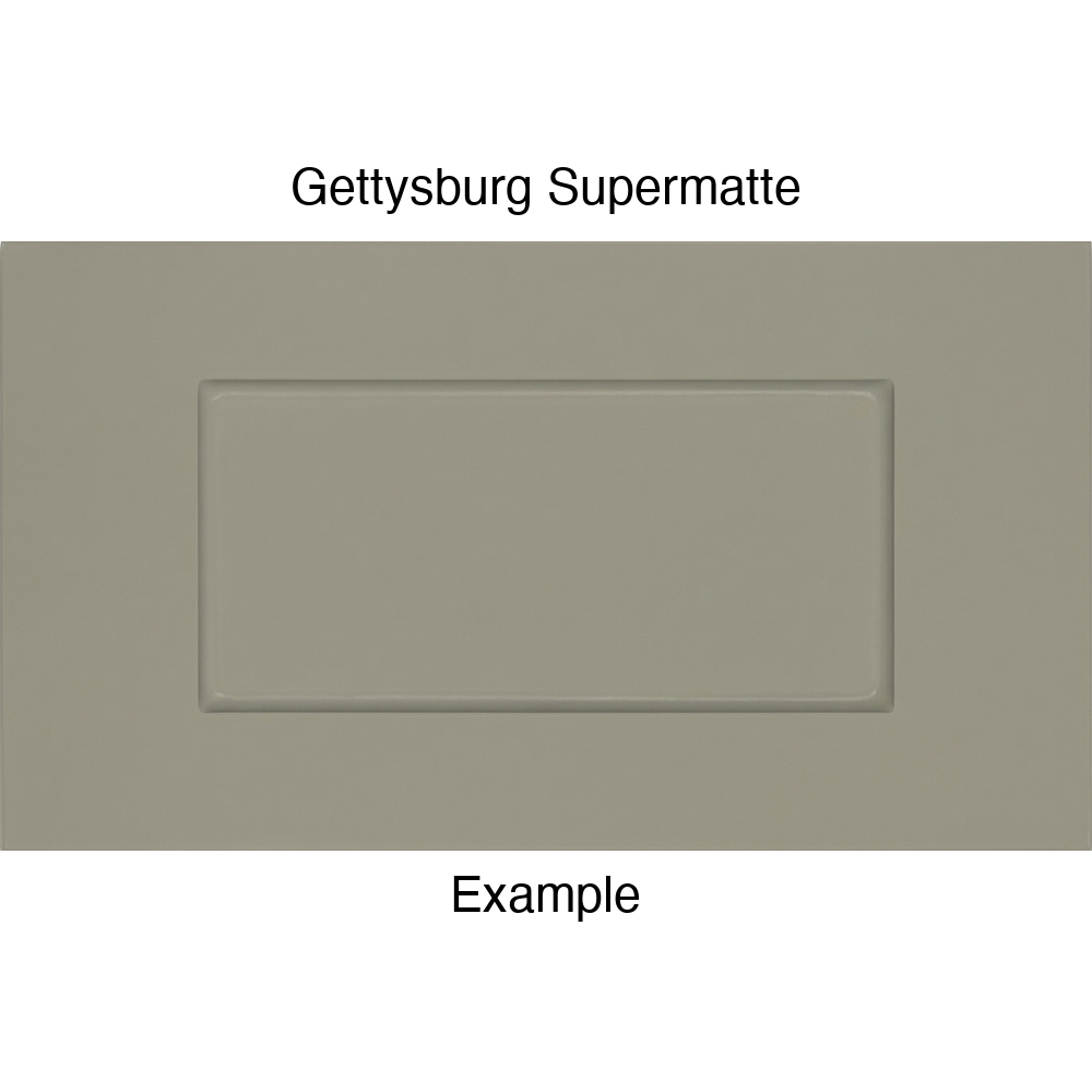 DSS218 Thermofoil Drawer Front (Shallow Shaker Style), Routed, in Gettysburg Supermatte