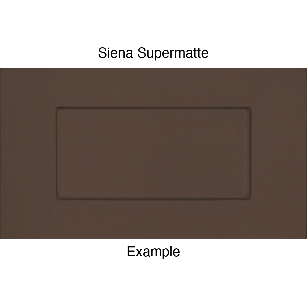DSS218 Thermofoil Drawer Front (Shallow Shaker Style), Routed, in Siena Supermatte