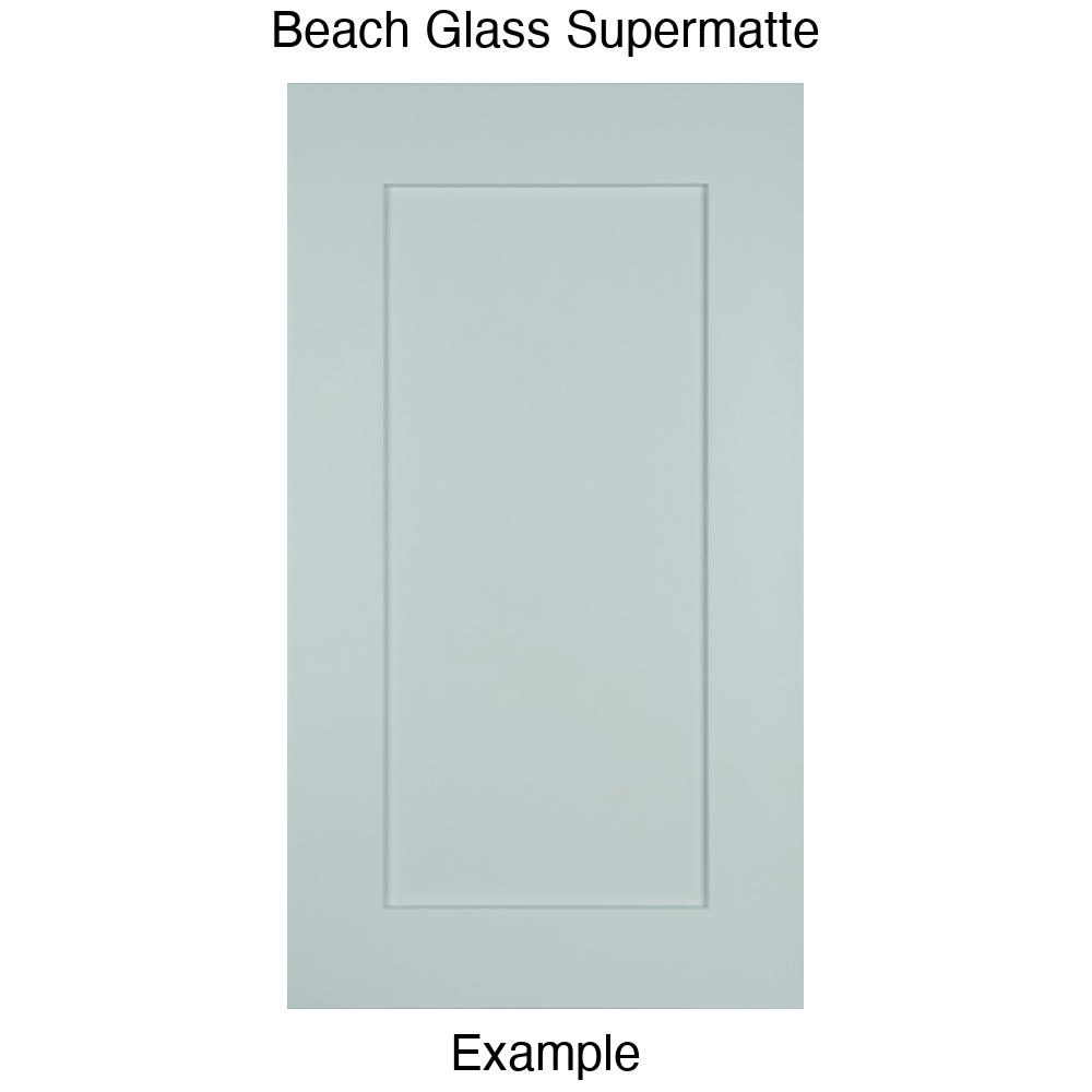 DSS218 Recessed Panel Thermofoil Cabinet Door (Shallow Shaker Style) in Beach Glass Supermatte