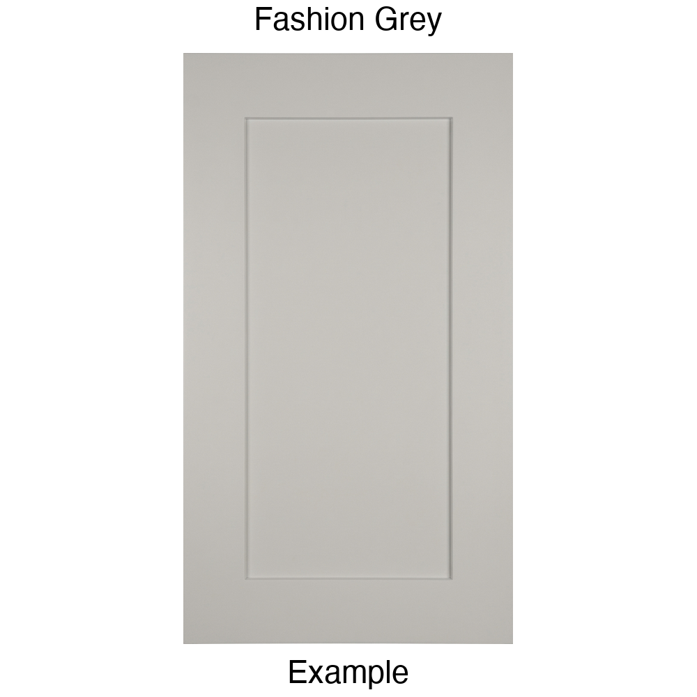 DSS218 Recessed Panel Thermofoil Cabinet Door (Shallow Shaker Style) in Fashion Grey