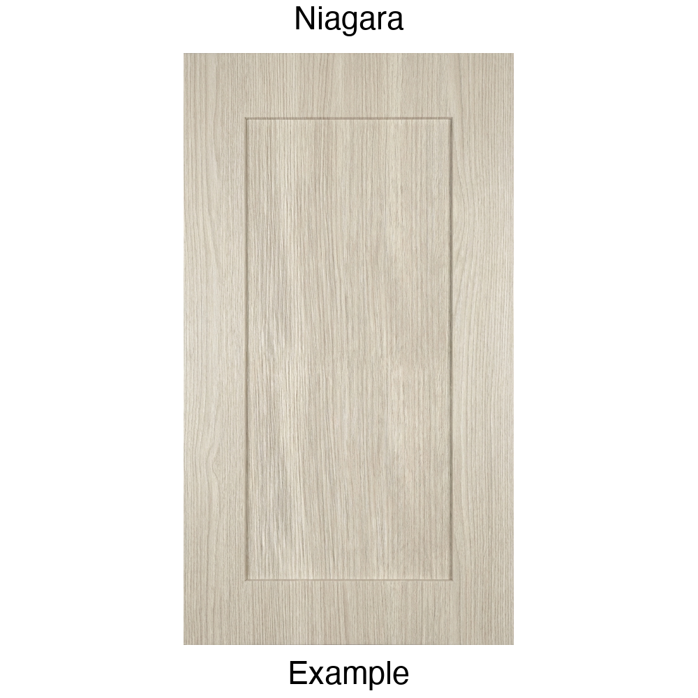 DSS218 Recessed Panel Thermofoil Cabinet Door (Shallow Shaker Style) in Niagara