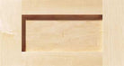 Durango shaker-style cabinet drawer front shown in Maple hardwood